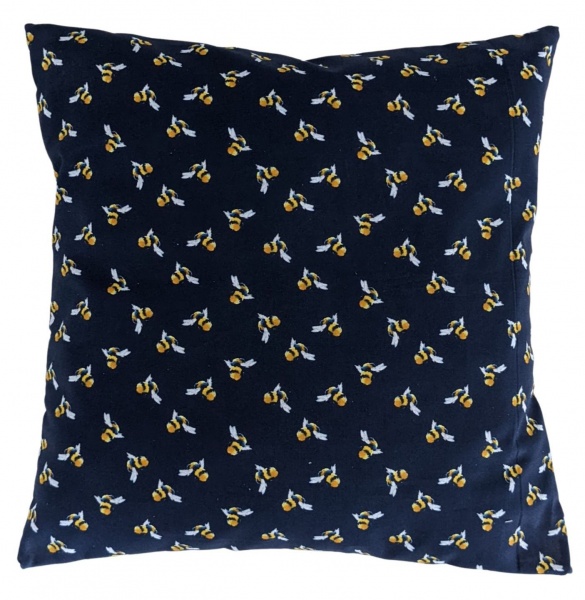 Navy Blue Bumble Bee Cushion Cover 14'' 16'' 18'' 20'' 22'' 24'' 26''