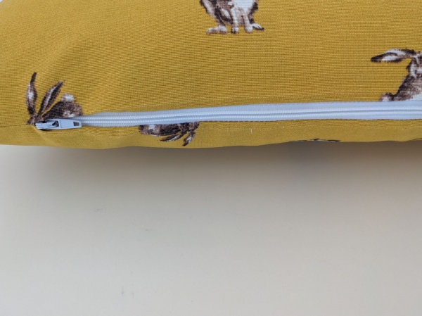 Ochre Mustard Yellow Hare Cushion Cover 14'' 16'' 18'' 20'' 22'' 24'' 26''