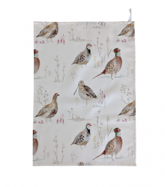 Pheasant and Gamebirds Tea Towel