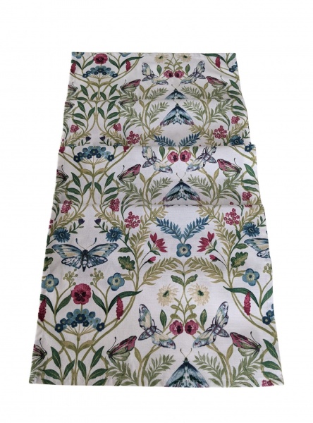 Purple and Blue Botanical Butterfly Table Runner 100-250cm