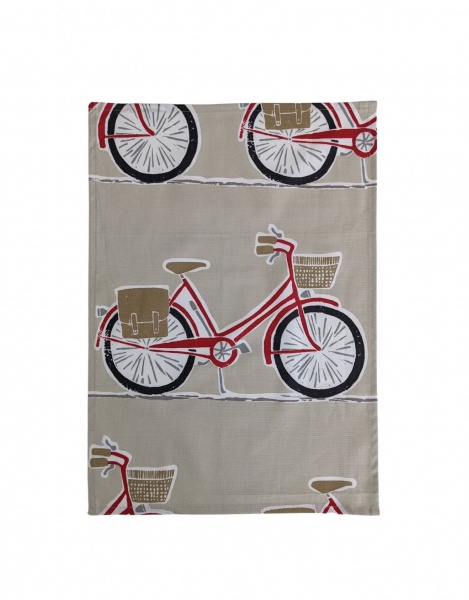 Red Bicycle Scion Cykel Tea Towel