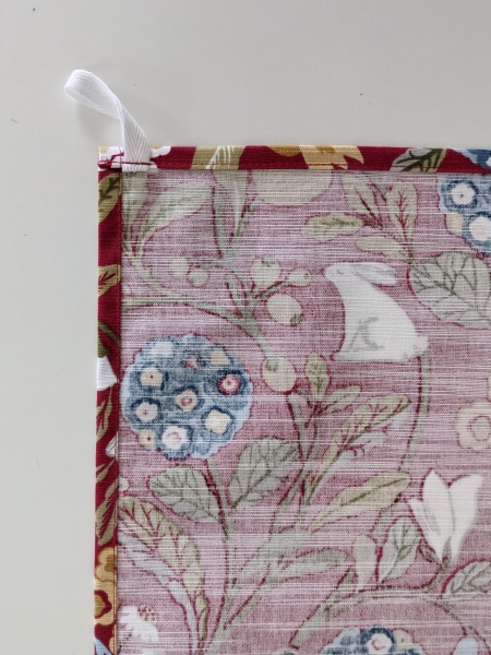 Red Rabbits Tea Towel