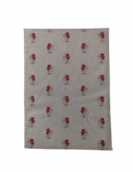 Robin Linen Look Tea Towel