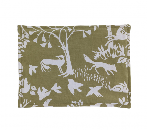 Sage Green Woodland Animals Placemats