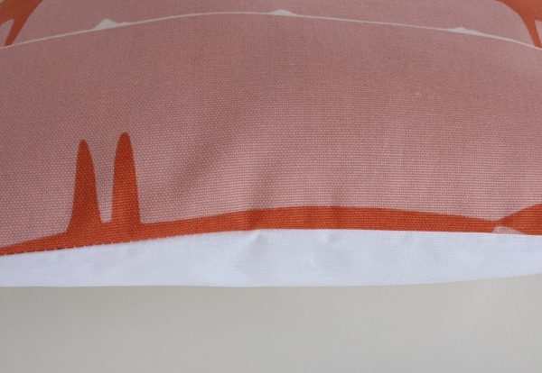 Scion Midi Mr Fox Orange Pink Cushion Cover 14'' 16'' 18'' 20''