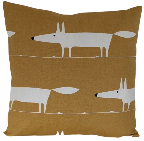 Scion Midi Mr Fox Mustard Yellow Cushion Cover 14'' 16'' 18'' 20''