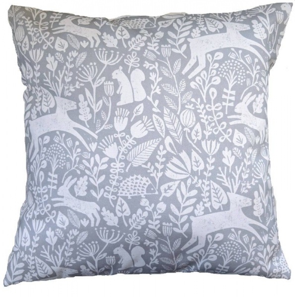 Scion Pewter Grey Kelda Woodland Cushion Cover 14'' 16'' 18'' 20''