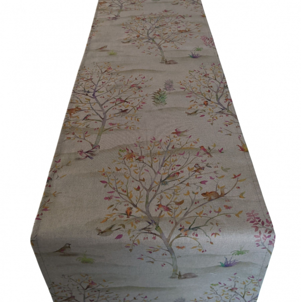 Table Runner in Clarke and Clarke Coppice Woodland Animals