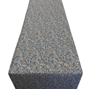 William Morris and Co Willow Bough Leaf Blue Table Runner 100-250cm