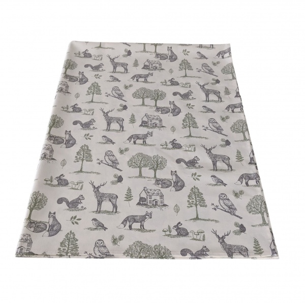 Woodland Stag Rabbit Fox Squirrel Tablecloth